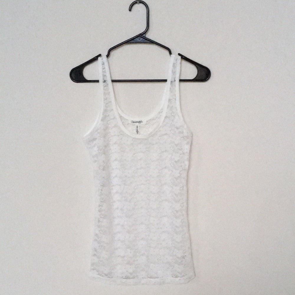 White Lace Tank